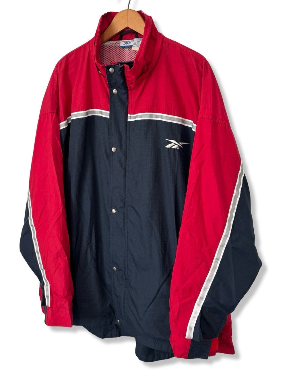 Vintage 90s Reebok Red & Navy Windbreaker Jacket